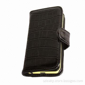 Wallet Style Crocodile Flip PU Leather Case for iPhone 5C